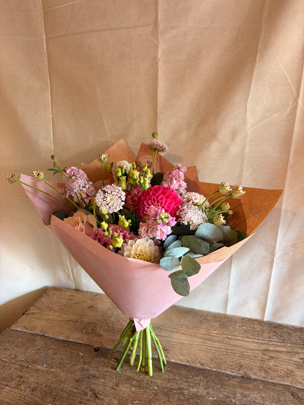 Pretty in Pink Seasonal Flower Bouquet