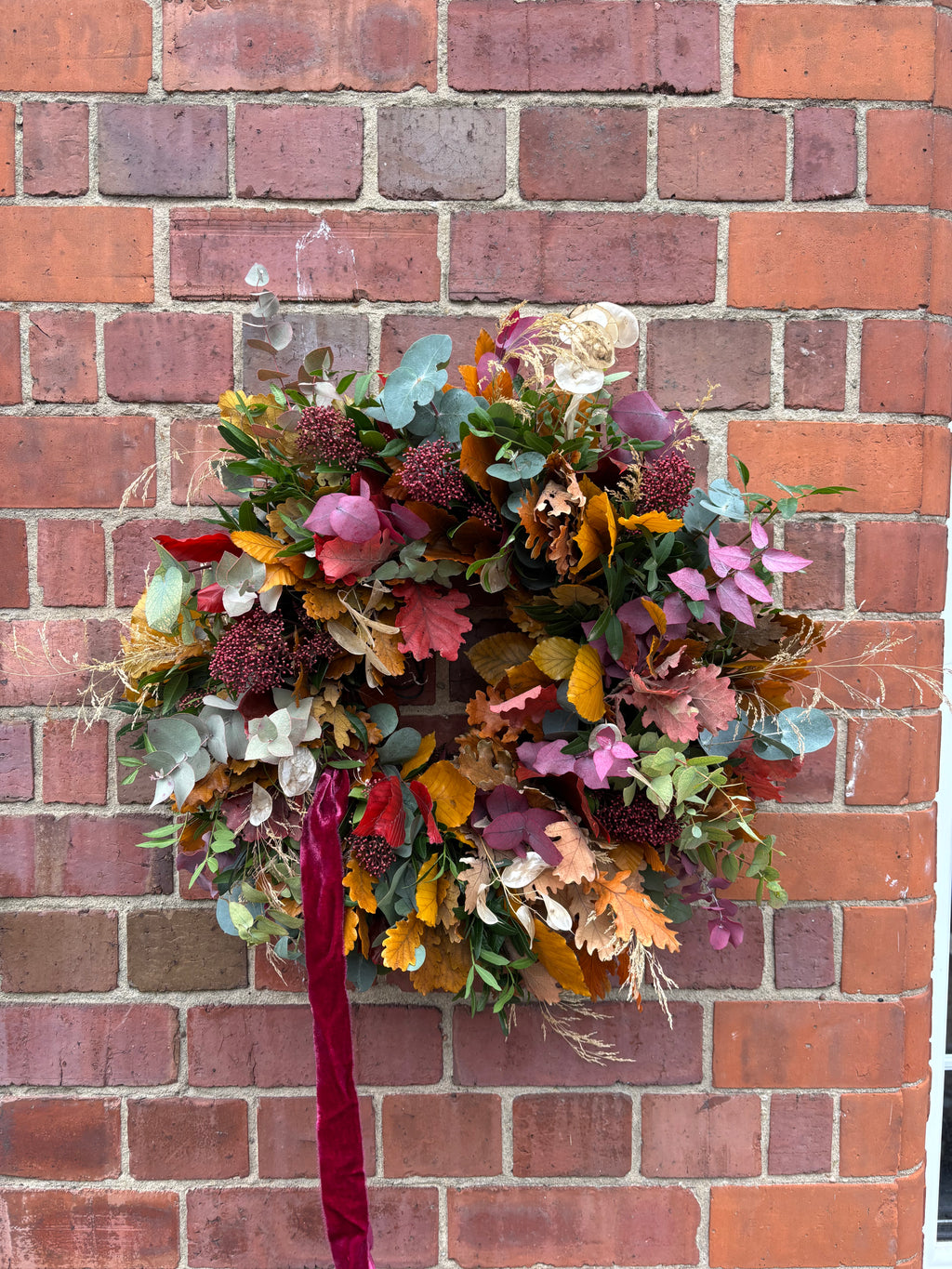 Autumn door wreath