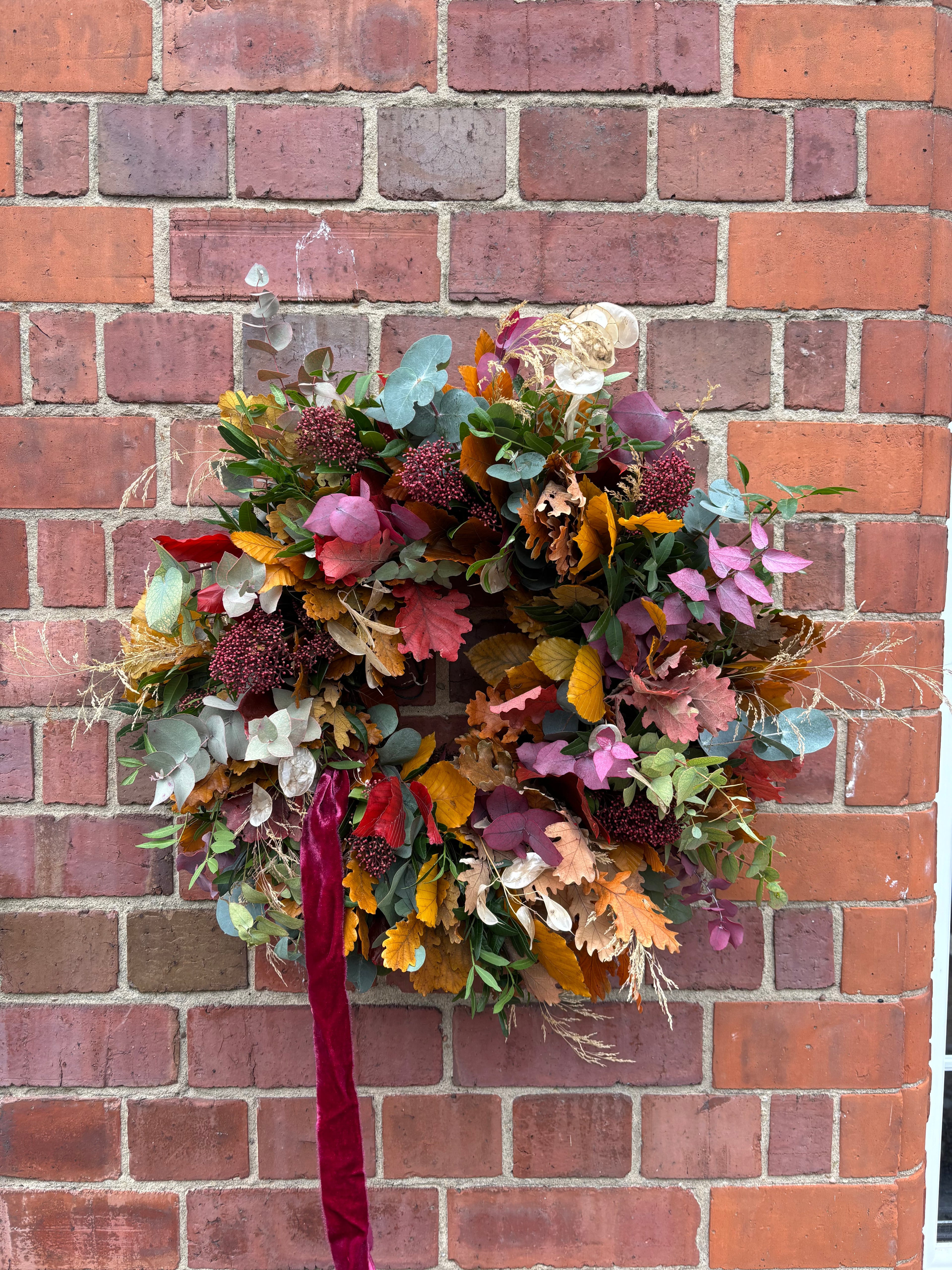 Autumn door wreath