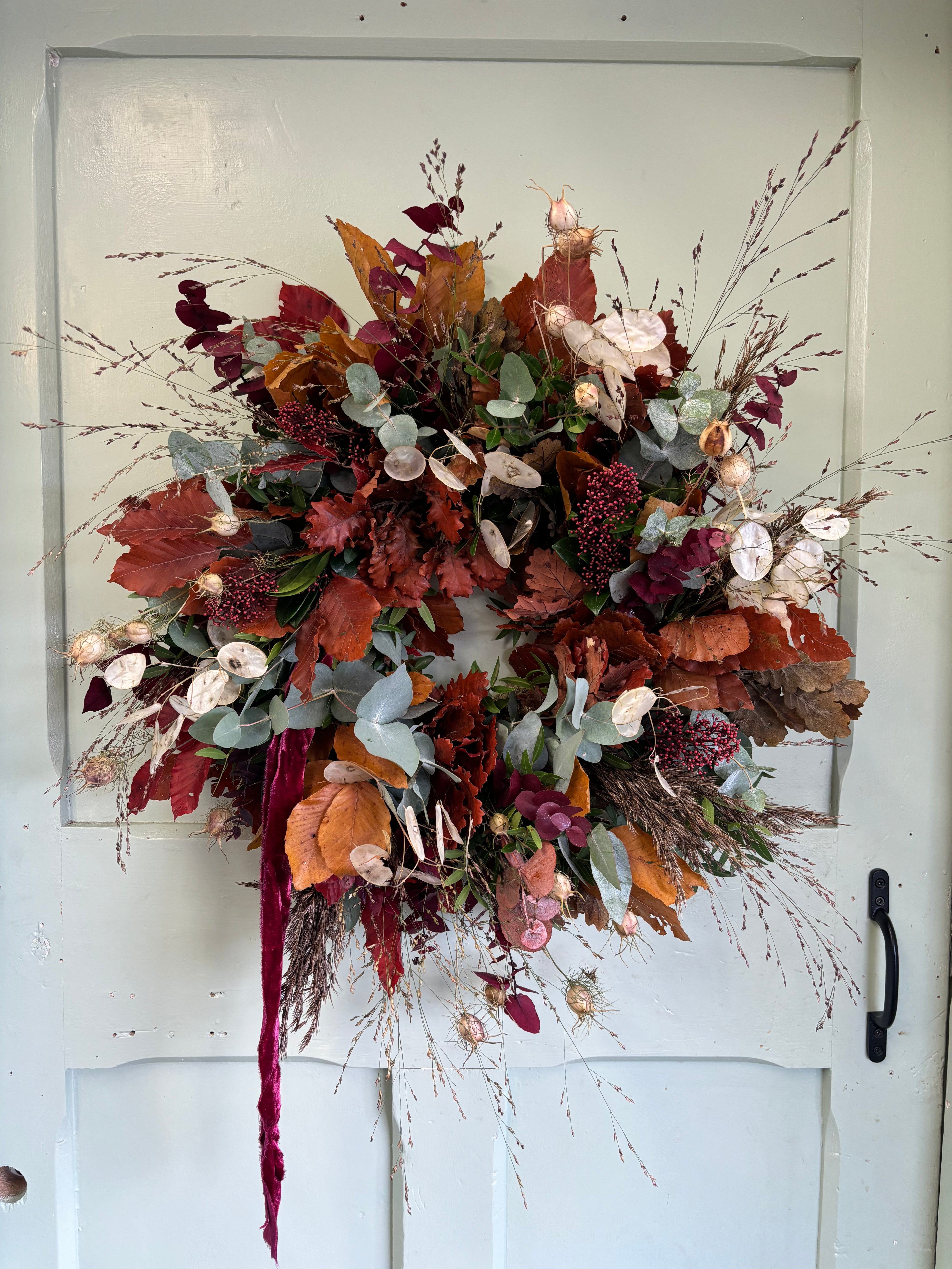 Autumn door wreath