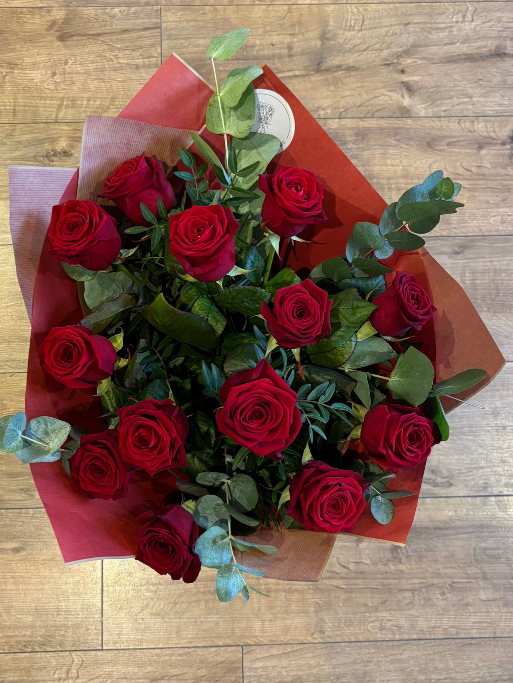 Romantic red rose bouquet from A Bunch of Blooms
