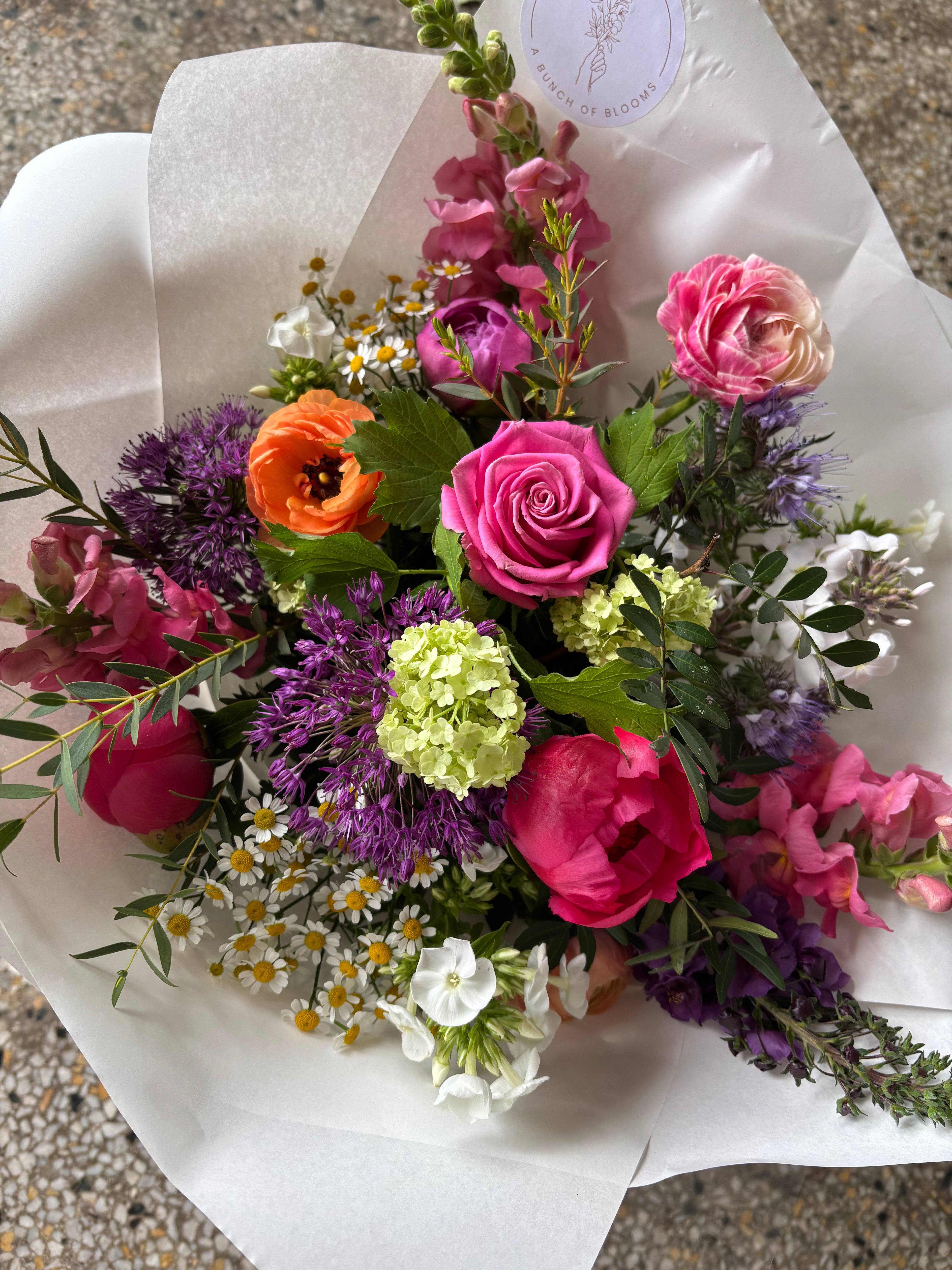 Bright and beautiful seasonal bouquet