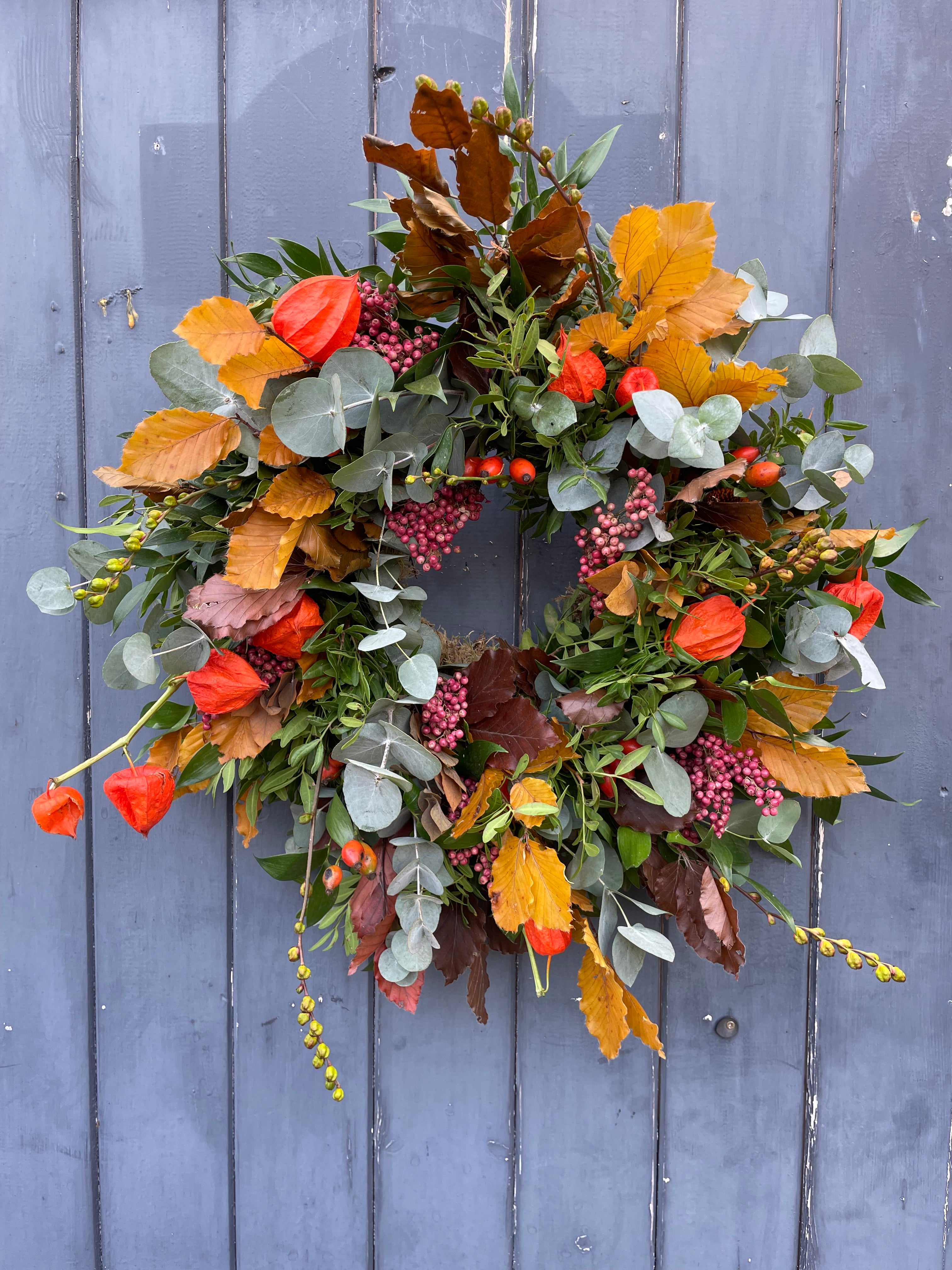 Autumn door wreath