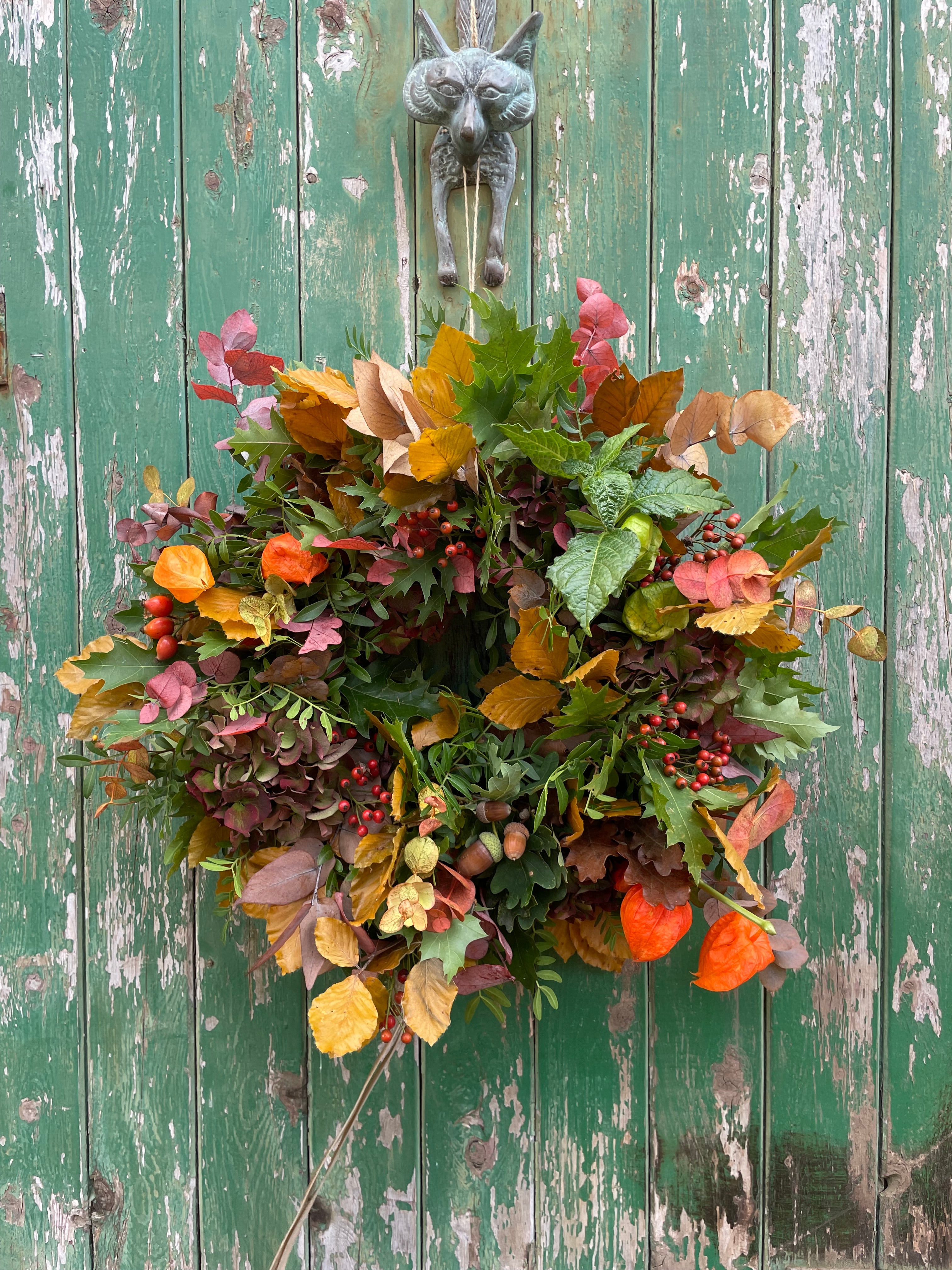 Autumn door wreath