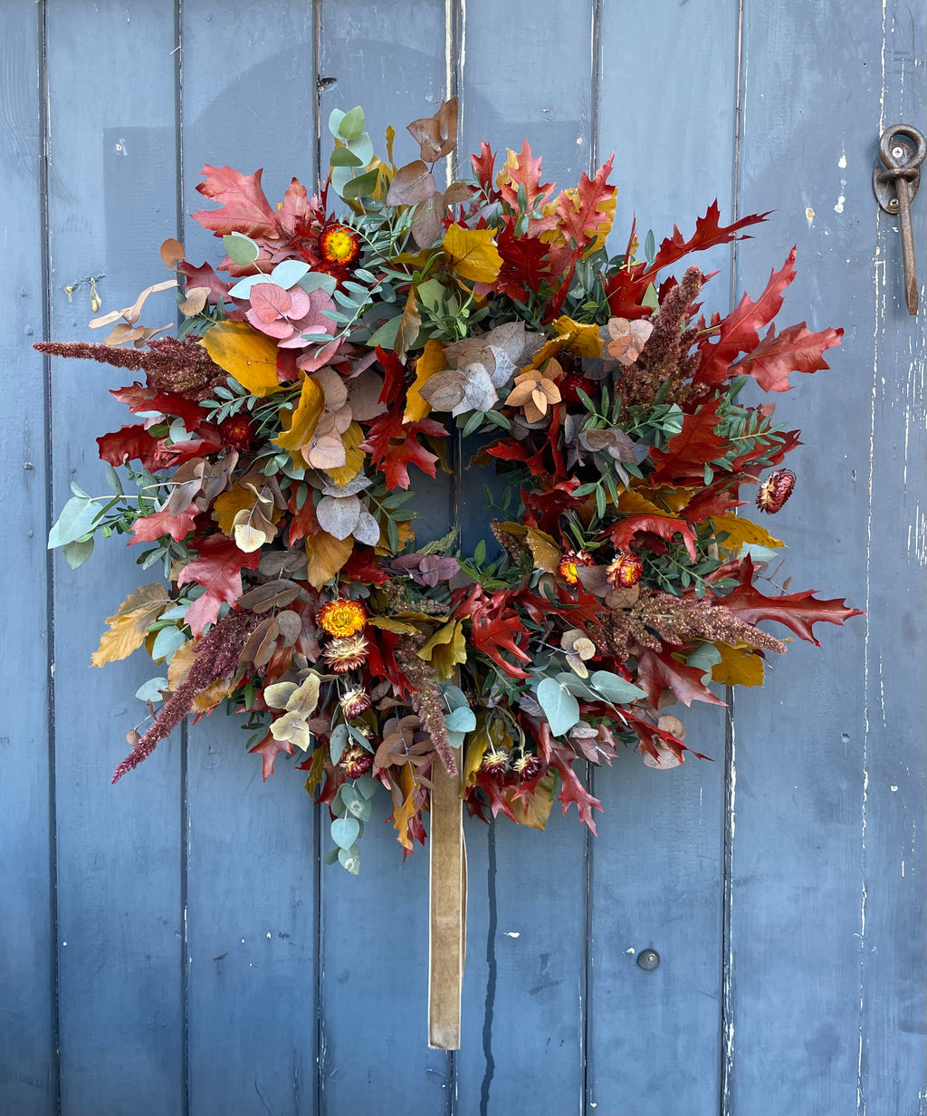 Autumn door wreath