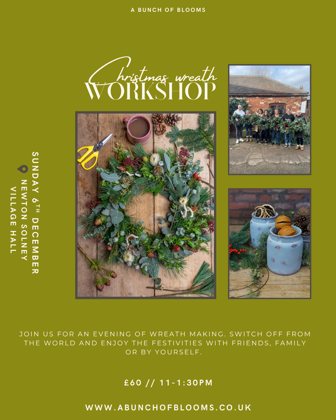 Festive wreath workshop 6/12/26 11am